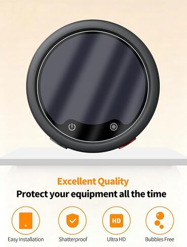 Screen Protector for Insta360 Mic Pro, 2 Pack Transmitter Tempered Glass & 2 Pack Receiver Film, HD Clear Anti-Scratch Bubble Free in Kuwait