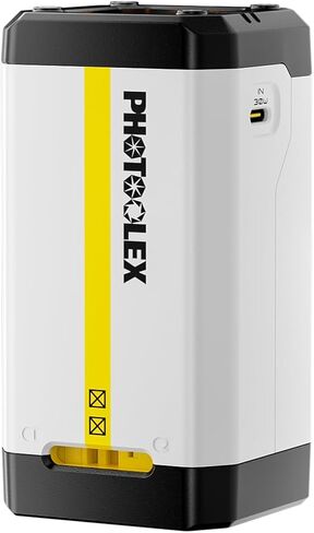 PHOTOOLEX BB2 2-Slot Battery Charger for NP-W235 Batteries | 30W USB-C Fast Charger Compatible with Fujifilm GFX100RF, XT5, XT4, VG-XT4, X-S20, GFX100S, GFX50S II, X-H2S, CNC Aluminum in Kuwait