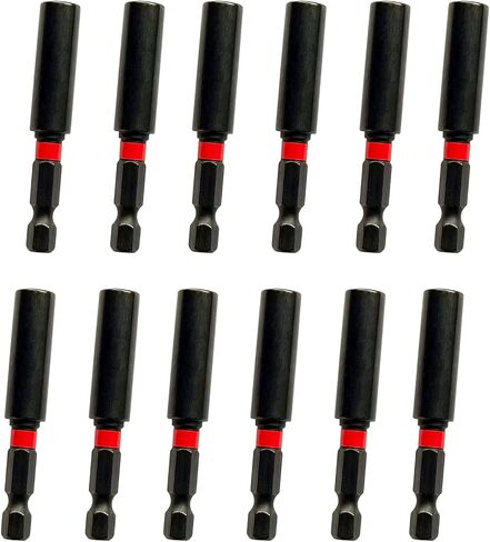 1/4" Magnetic Extension Socket Drill Bit Holder (12-Piece),1/4" Quick-Change Hex Shank,Screwdriver Extension Set in Kuwait