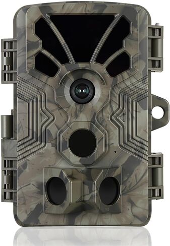 Trail Camera with 0.1s Trigger Speed, 64MP 4K Security Camera, Night Vision Motion Activated Game Cam, IP66 Waterproof, 120° Wide Angle for Deer Scouting, Wildlife Hunting (Gray) in Kuwait