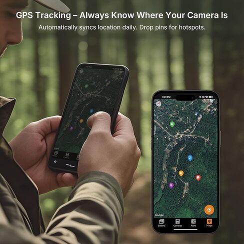 GardePro X66 Pro 2-Pack Cellular Trail Cameras (Non-WiFi), Rechargeable Battery, Live View, Instant Alerts, Shared Data Plan, Built-in GPS, Motion Activiated in Kuwait