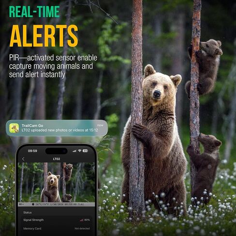 Trail Camera 4G Cellular 2K 48MP, Game Cameras with Night Vision Motion Activated Waterproof,Deer Cams Wildlife Cameras for Backyard Outdoor Wireless (32GB TF Card Included) in Kuwait