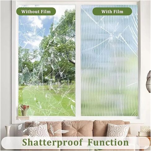 Frosted Window Privacy Film Removable UV Blocking Glass Stickers Static Cling Windows for Room in Kuwait