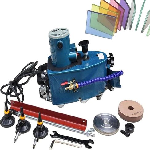 Electric Glass Edge Grinder 8000r/Min Portable Small Glass Edge Grinder, Straight Round Bevel Glass Edge Grinder Glass Acrylic polishing Machine in Kuwait