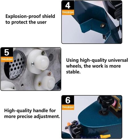 Electric Glass Edge Grinder 8000r/Min Portable Small Glass Edge Grinder, Straight Round Bevel Glass Edge Grinder Glass Acrylic polishing Machine in Kuwait