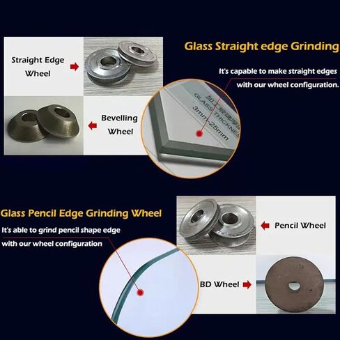 Electric Glass Edge Grinder 8000r/Min Portable Small Glass Edge Grinder, Straight Round Bevel Glass Edge Grinder Glass Acrylic polishing Machine in Kuwait
