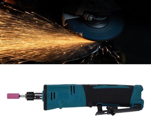 Asixxsix Straight Grinder, Electric Cordless 12V Lithium Battery Powered with Light, 3 Speed Variable, 1/4 Inch Chuck, for Grinding Polishing Sanding Deburring Metal in Kuwait