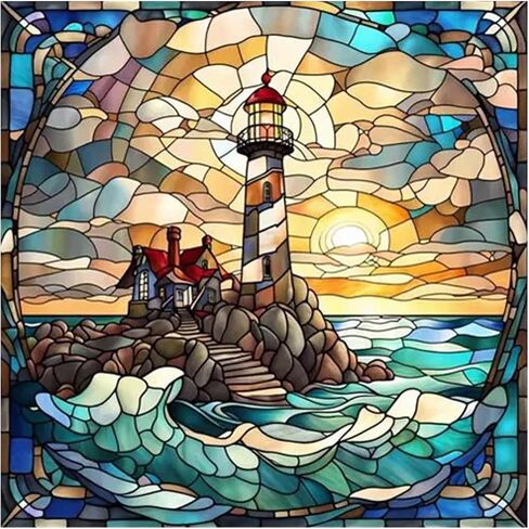 Glass Films,Stained Stickers Static Cling,Frosted Privacy Print Retro Vintage Scenery Window Door Home Decor for Room(Color 08,40X40cm) in Kuwait