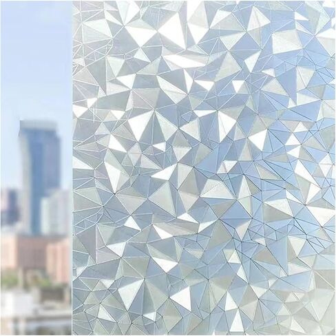 20x100cm Static Frosted Window Film Privacy Sticker for Bathroom Opaque Translucent Light Control Adhesive Glass Covering for Room(Color4) in Kuwait