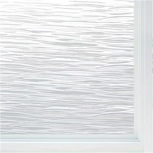 Frosted Anti Peeping Window Privacy Film Rainbow Clings 3D Decorative Stained Glass Windows Decals Static Cling for Room(Color1,30cmX5m) in Kuwait