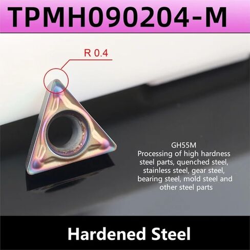 10PCS TPMH090204 Small Bore Triangle Turning Tools CNC Lathe Carbide Inserts Internal Hard Alloy Cutting Blades in Kuwait