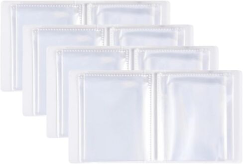 Small Photo Album 4-Pack, 5x7 Photo Book Clean Recipe Cards Protectors | Plastic Photo Book 24 Pages Holder 48 Pockets Pictures Each, Art Presentation Folder for Artwork,Waterproof Photo Holder in Kuwait