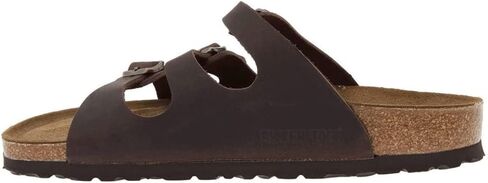 Birkenstock Florida Three Strap Oiled Leather Sandal (Dark Brown, US 11/11.5F & 9/9.5M) in Kuwait