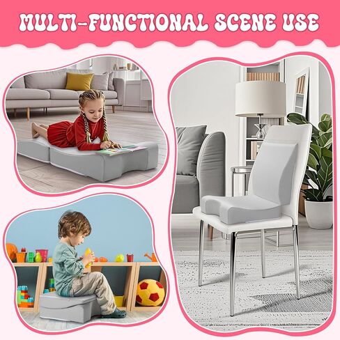 Noverlife Gray Hair Washing Station for Toddler, Ergonomic Design Shampoo Buddy Foam Mat Foldable Sink Hair Washing Neck Support, Comfortable Hair Washing Mat with Zippers Hair Washing Seat for Sink in Kuwait