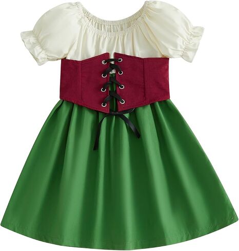 Toddler Little Girls Medieval Renaissance Princess Dress Outfit in Kuwait