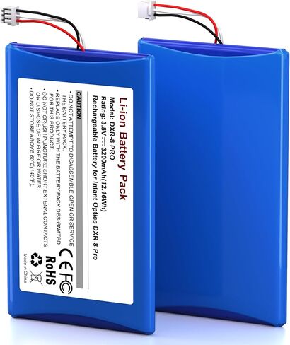 Fulpower Replacement Battery for Infant Optics DXR-8 PRO and PRO SS | 3200mAh Rechargeable Lithium Ion Battery for infant optics baby monitor-1Pack in Kuwait