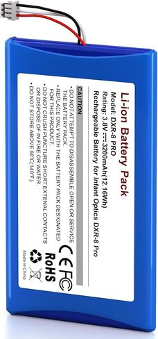 Fulpower Replacement Battery for Infant Optics DXR-8 PRO and PRO SS | 3200mAh Rechargeable Lithium Ion Battery for infant optics baby monitor-1Pack in Saudi Arabia