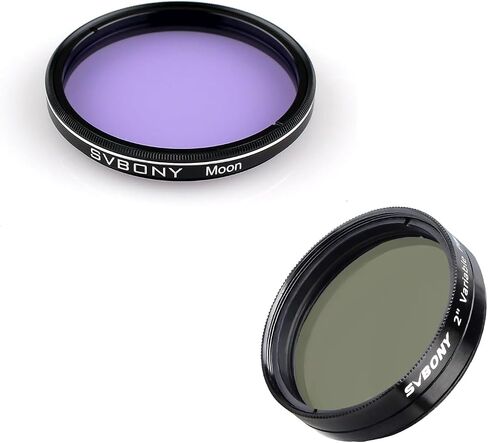 SVBONY Telescope Filter Moon Filter for Standard 2 inches, Bundle with SV128 Telescope Filter Polarizing Filter for Astronomic in Kuwait