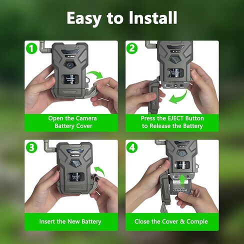Pickle Power 2 Pack LIT-22 Battery for SPYPOINT Trail Camera, 7000mAh Rechargeable Lithium Battery Compatible with Flex-M, G-36, Plus, Flex-S Cellular Trail Cameras in Kuwait