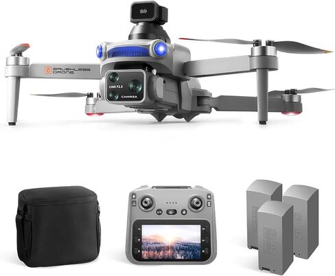 V168 4K UHD Drone with GPS Return, 90° Adjustable Camera, 5G HD Transmission, 30 Min Flight, 3000M Range, Obstacle Avoidance, Brushless Motor, Follow Me & Waypoint Fly in Saudi Arabia