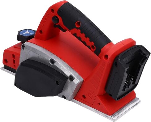 ViaGasaFamido Cordless Electric Wood Planer, Brushless 15000 RPM Adjustable Depth Planing Tool for Woodworking Carpentry ABS 82mm Width 0 to 2mm Depth Battery Not Included in Kuwait