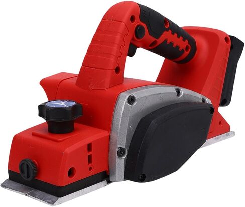 ViaGasaFamido Cordless Electric Wood Planer, Brushless 15000 RPM Adjustable Depth Planing Tool for Woodworking Carpentry ABS 82mm Width 0 to 2mm Depth Battery Not Included in Kuwait