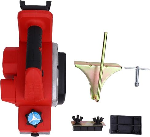 ViaGasaFamido Cordless Electric Wood Planer, Brushless 15000 RPM Adjustable Depth Planing Tool for Woodworking Carpentry ABS 82mm Width 0 to 2mm Depth Battery Not Included in Kuwait