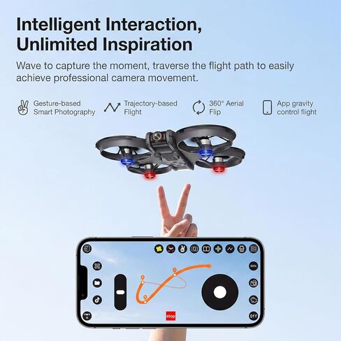 Drone with UHD Camera, Drone with Screen on Controller for Beginners, Remote Control Quadcopter with 2 Batteries, One Key Start, Easy to Fly, Altitude Hold, 3D Flips, Carrying Case （Dark Gray） in Kuwait