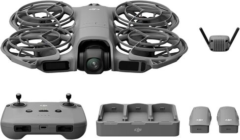 DJI Neo 2 Drone Fly More Combo 4K Camera Bundle with Tech Smart USA Drone Essentials Plus Software Bundle + Deco Gear Drone Landing Pad + Deco Essentials CPS 2 Year Protection Pack + Sling Backpack in Kuwait