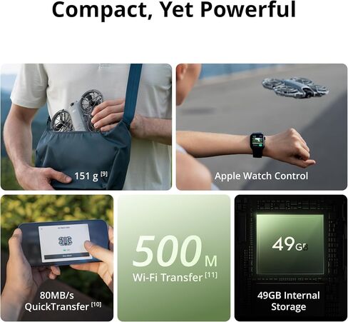 DJI Neo 2 Drone Fly More Combo 4K Camera Bundle with Tech Smart USA Drone Essentials Plus Software Bundle + Deco Gear Drone Landing Pad + Deco Essentials CPS 2 Year Protection Pack + Sling Backpack in Kuwait