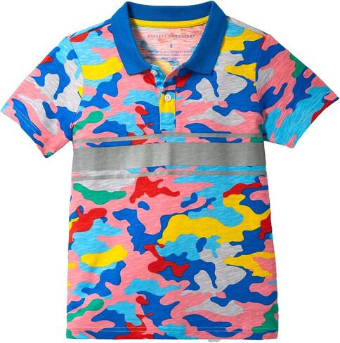 ROCKETS OF AWESOME Colorful Camo Polo for Boys in Kuwait