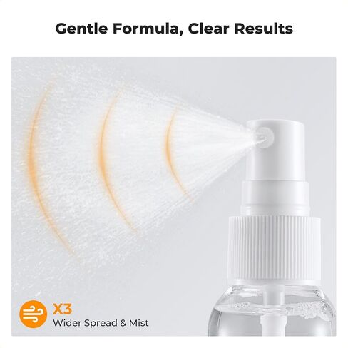 K&F Concept 15CM+40CM Microfiber Cleaning Cloths with 60ML Screen Cleaner for Cleaning Camera Lenses, Glasses, Screens, Cell Phone, Eyeglasses, LCD TV Screens, Tablets in Kuwait