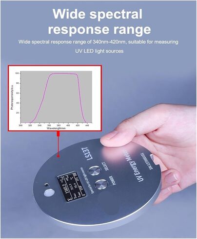 Light Meter, UV Meter Uv Energy Radiometer UVA LED Light Sources LS137 Measure Power and Temperature Ultra Small Size,Light Meter Photography in Kuwait