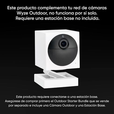 Wyze Cam Outdoor Add-on Security Camera, 1080p HD Indoor/Outdoor Wire-Free Smart Home Camera with Night Vision, 2-Way Audio, Compatible with Alexa & Google Assistant (base station required) (Renewed) in Kuwait