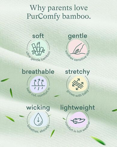PurComfy Supersoft Baby Pants, 6-Pack Premium Bamboo Viscose Jogger Pants, Elastic Waist, Unisex 0-24 Months in Kuwait