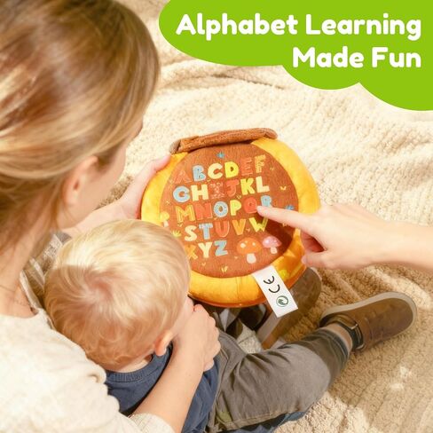 Baby Sensory Toy for 6-12 Months, Plush Beehive with 5 Interactive Bee Toys | Stuffed Animal Toys with Rattle, Crinkle, Music, Squeaker, Mirror, Early Development Toy, Infant Tummy Time Toy, Newborn Gift in Kuwait