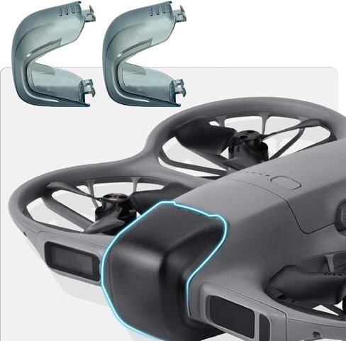 2pcs Transparent Black Gimbal Protector Lens Cover for DJI NEO 2 – Anti-Scratch, Dustproof Drone Lens Cap Compatible with DJI NEO 2 in Kuwait