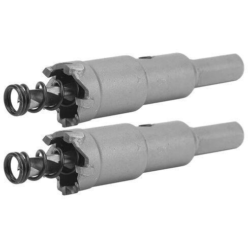 ViaGasaFamido 2 Sets Drill Bit Hole Saw Cutter for Steel Plate, Hard Alloy Material, High Efficiency with Neat Cuts for Electricians and Industrial Use (φ20mm) in Kuwait