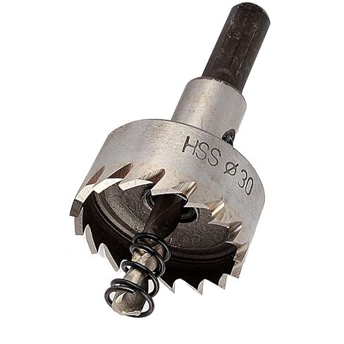 Hyuduo 30mm Metal Hole Saw Cutter Drill Bit Carbide Teeth for Fast Cutting Split Tip Pilot Drill No Walking for Sheet Metal Stainless Steel in Kuwait