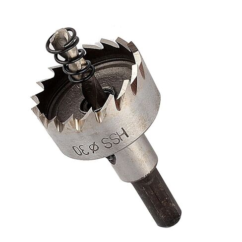 Hyuduo 30mm Metal Hole Saw Cutter Drill Bit Carbide Teeth for Fast Cutting Split Tip Pilot Drill No Walking for Sheet Metal Stainless Steel in Kuwait