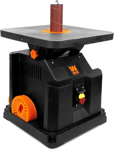 WEN AT6535 3.5-Amp Oscillating Spindle Sander with Extra Large Beveling Table Top & 6510SPC Assorted Grits Spindle Sanding Sleeves (18 Pack) in Kuwait