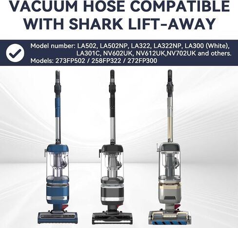 Replacement Hose Compatible with Shark Vacuum LA502 LA502NP LA322 LA322NP LA300 LA301C LA555 LA700 LA701 LA702 UV900 UV950 UV850, 8.2 FT Stretch Vacuum Cleaner Hose Replacement Part, Hose Only in Kuwait