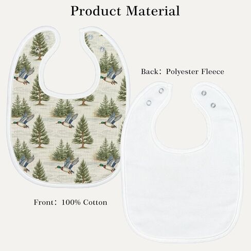 Baby Bibs for Baby Boys Girls 6-Pack Hunting Woodland Drool Bibs Deer Duck Camping Soft Absorbent Cotton Infant Feeding Bandana Bibs Teething Drooling Nursery Gifts for Newborn Toddlers Baby Stuff in Kuwait