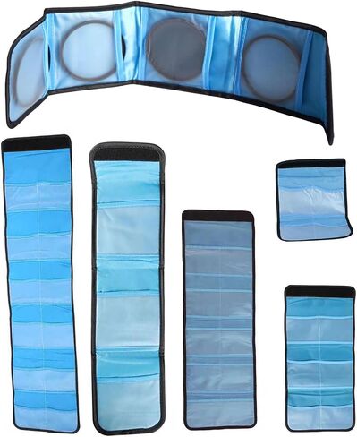 Water Filter Case Nylon Polyester Padding Shock Absorption,Camera Filter Pouch Carrying Case For Photography in Kuwait