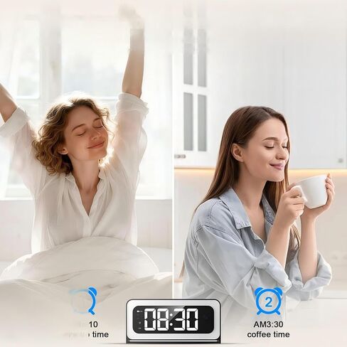 Clock Camera 2K,5G&2.4G WiFi Indoor Security Camera,Cameras for Home Security,3 in 1 Indoor Camera with Alarm,Full Color Night Vision,Local Storage in Kuwait