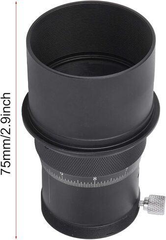 2 Inch Fine Tuning High Precision Focuser for Planetary Photography, Compatible with 1.25 Inch CCD Cameras and Telescopes, Aluminum Alloy, 55mm Stroke in Kuwait