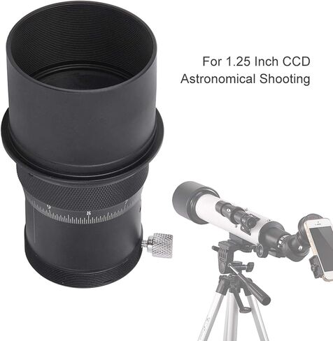 2 Inch Fine Tuning High Precision Focuser for Planetary Photography, Compatible with 1.25 Inch CCD Cameras and Telescopes, Aluminum Alloy, 55mm Stroke in Kuwait