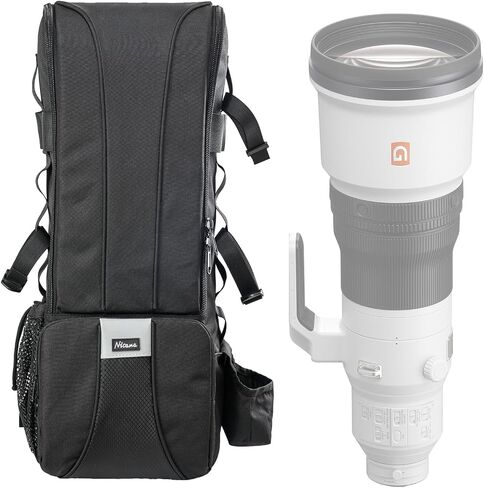 Nicama DB1 Super Telephoto Lens Backpack DSLR Camera Bag | for Sony, Nikon Canon 600 800 1200 1600mm Lens, Professional Photography Travel Carrying Case in Kuwait