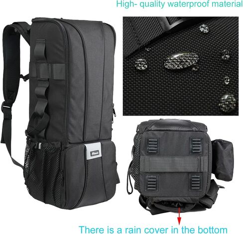 Nicama DB1 Super Telephoto Lens Backpack DSLR Camera Bag | for Sony, Nikon Canon 600 800 1200 1600mm Lens, Professional Photography Travel Carrying Case in Kuwait
