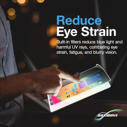 BoxWave Screen Protector Compatible with Sony XAV-AX4000 - ClearTouch Crystal Anti-UV EyeCare (2-Pack), Filters Out Harmful Blue Light Reduce Fatigue in Kuwait
